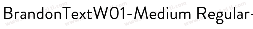BrandonTextW01-Medium Regular字体转换